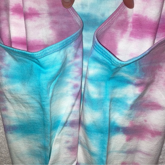 Vintage 90s Fruit of the Loom Adult L 100% Cotton OOAK Tie-Dye Tank P7542 - Picture 3 of 8